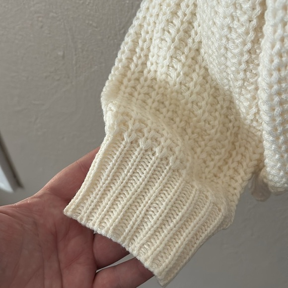 Women’s Cato Sweater Cream with Silver Sequins, Large - Picture 3 of 7